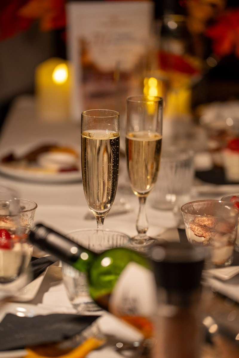 Champagne and flowers aboard VIP Canal Tours